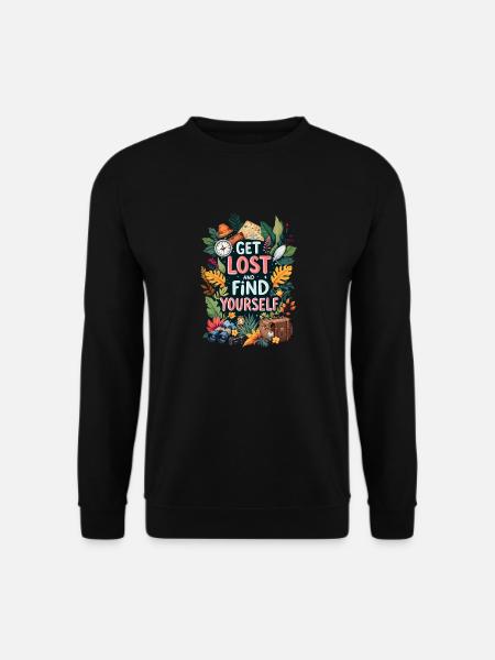 Get Lost - Unisex Sweatshirt - black