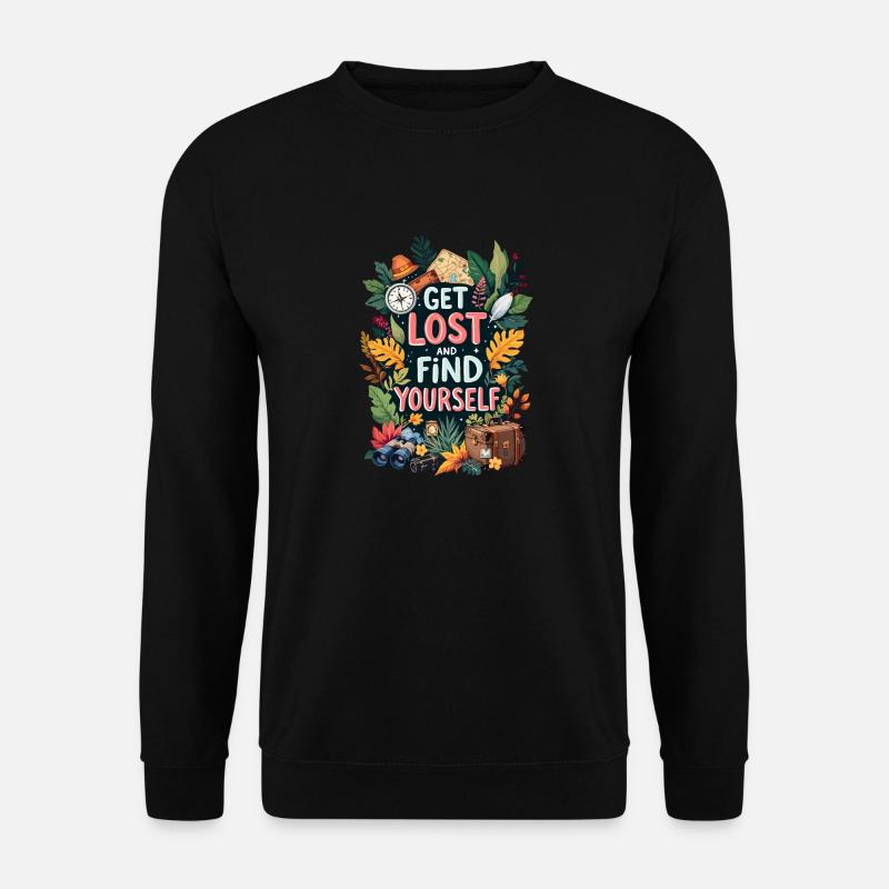 Get Lost - Unisex Sweatshirt - black