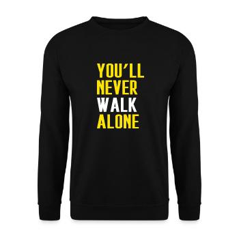 Ne marchez jamais seul Dortmund - Sweat-shirt Unisexe - noir - Devant - Alina (178cm) & Michal (187cm)