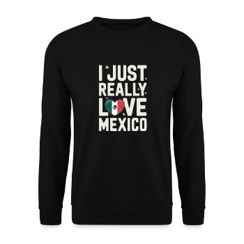 Mexico Mexico Mexican Spanish - Unisex Sweatshirt - black - Front - Alina (178cm) & Michal (187cm)