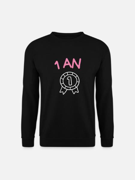 1. 1 year. 1st ANNIVERSARY. 1 YEAR ANNIVERSARY ANNIVERSARY. ANNI - Unisex Sweatshirt - black
