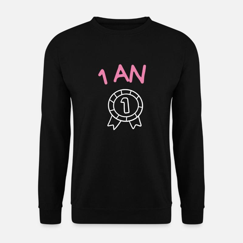 1. 1 Jahr. 1. JUBILÄUM. 1-JÄHRIGES JUBILÄUM. ANNI - Unisex Pullover - Schwarz