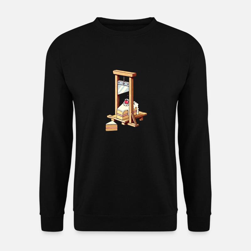 Guillotine "Let Them Eat Cake" - Unisex Pullover - Schwarz