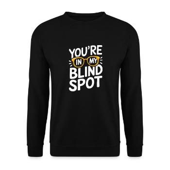 Blinde Blindheit Sehbehinderte Menschen - Unisex Pullover - Schwarz - Vorne - Alina (178cm) & Michal (187cm)