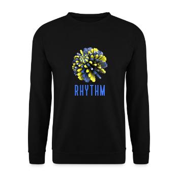 Prints for music lovers, music, trendy - Unisex Sweatshirt - black - Front - Alina (178cm) & Michal (187cm)