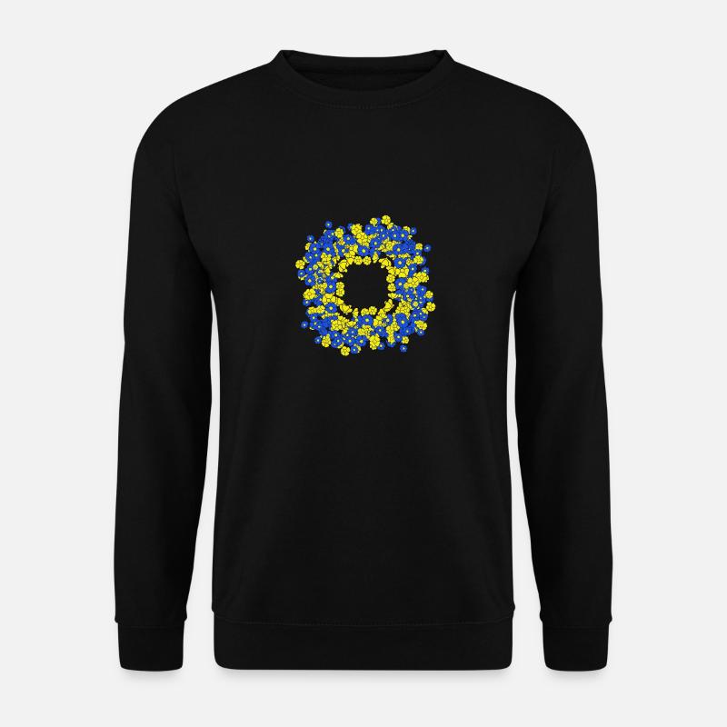 Couronne florale Fleur florale d’été - Sweat-shirt Unisexe - noir