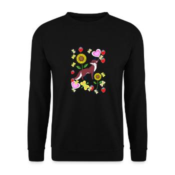 80s Retro Fox Foxes Kids Child Summer - Unisex Sweatshirt - black - Front - Alina (178cm) & Michal (187cm)