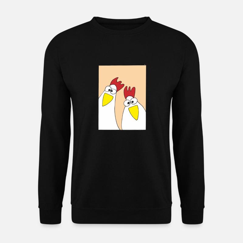 Chickens cluck - Unisex Sweatshirt - black
