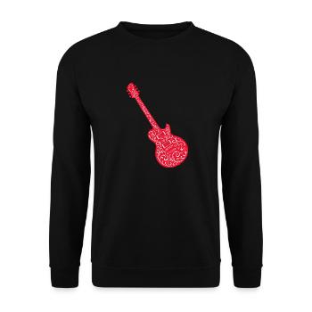 Guitare 1 - Sweat-shirt Unisexe - noir - Devant - Alina (178cm) & Michal (187cm)