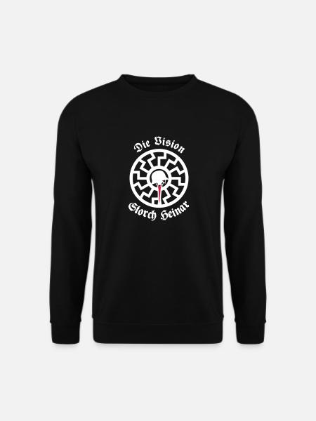 Überzieher "Weiße Sonne" - Unisex Pullover - Schwarz