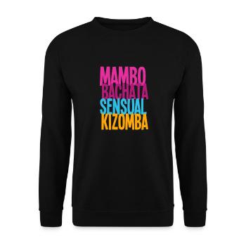 Mambo Bachata Sensual Kizomba - Dance Shirts - Unisex Sweatshirt - black - Front - Alina (178cm) & Michal (187cm)