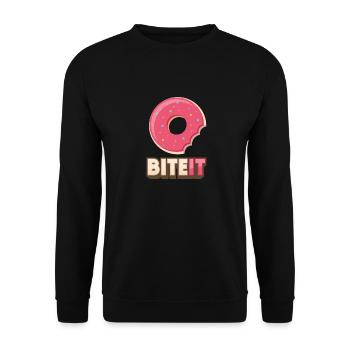 Donut - Biteit - Unisex Sweatshirt - black - Front - Alina (178cm) & Michal (187cm)
