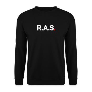Nichts zu berichten - Unisex Pullover - Schwarz - Vorne - Alina (178cm) & Michal (187cm)