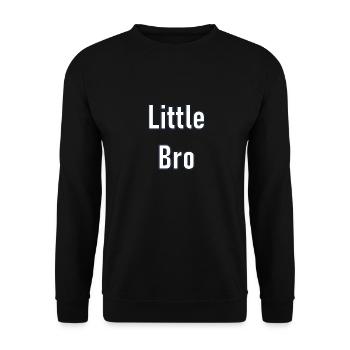 Little Bro - Unisex Sweatshirt - black - Front - Alina (178cm) & Michal (187cm)