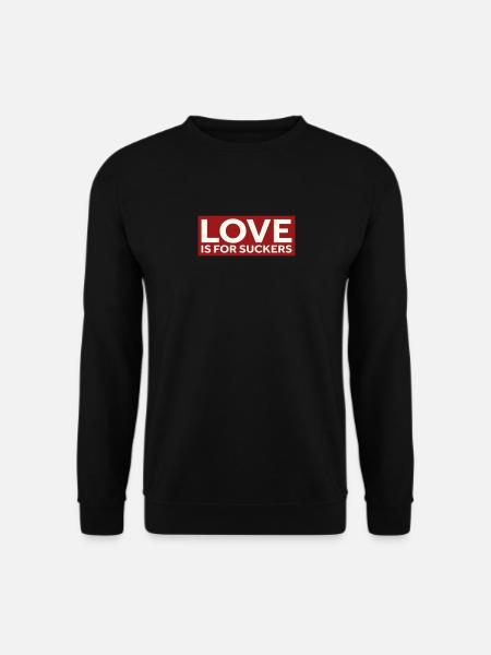 L’AMOUR, C’EST POUR LES VENTOUSES - Sweat-shirt Unisexe - noir
