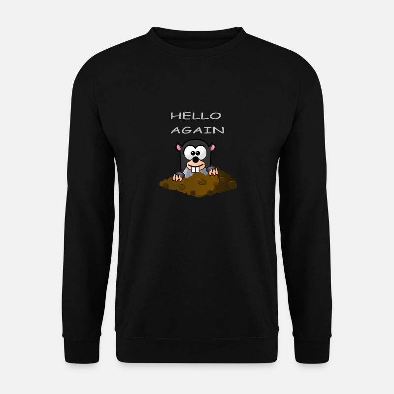 Maulwurf Hello Again - Unisex Pullover - Schwarz