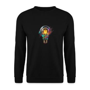 Idea - Unisex Sweatshirt - black - Front - Alina (178cm) & Michal (187cm)