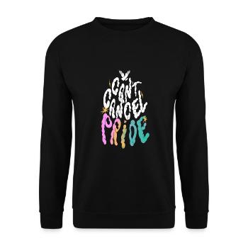 LGBTQ Heart Pride Equality lgbtq+ - Unisex Sweatshirt - black - Front - Alina (178cm) & Michal (187cm)