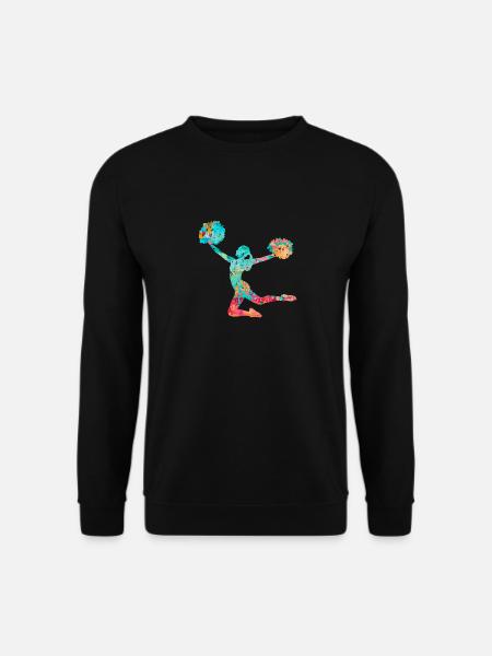 Cheerleader in PopArt - Unisex Pullover - Schwarz