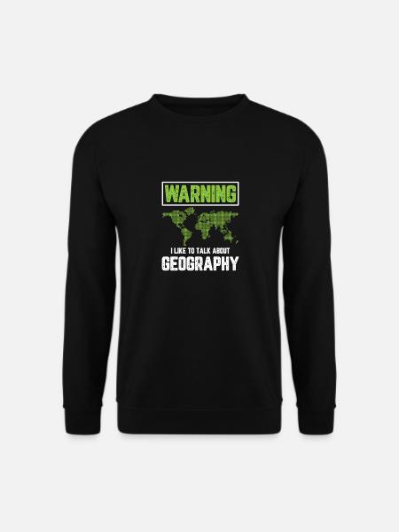 Ich spreche gerne über Geographie für Geographie - Unisex Pullover - Schwarz
