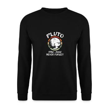 Pluton 1930 - 2006 Never Forget Design pour un - Sweat-shirt Unisexe - noir - Devant - Alina (178cm) & Michal (187cm)