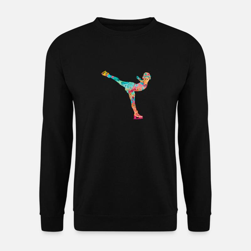 Figure skating PopArt - Unisex Sweatshirt - black