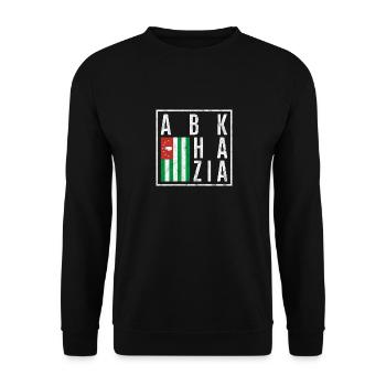 Abkhazie - Sweat-shirt Unisexe - noir - Devant - Alina (178cm) & Michal (187cm)