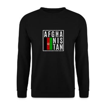 Afghanistan - Unisex Sweatshirt - black - Front - Alina (178cm) & Michal (187cm)
