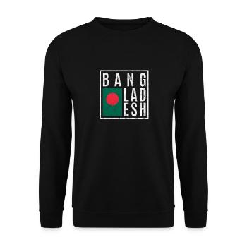 Bangladesh - Sweat-shirt Unisexe - noir - Devant - Alina (178cm) & Michal (187cm)
