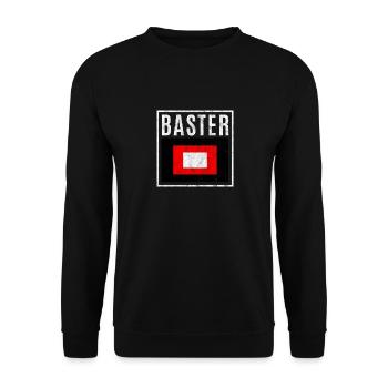 Baster - Unisex Sweatshirt - black - Front - Alina (178cm) & Michal (187cm)