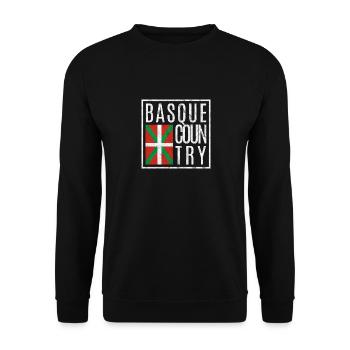 Basque Country - Unisex Sweatshirt - black - Front - Alina (178cm) & Michal (187cm)
