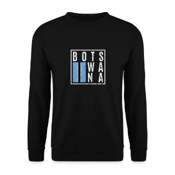 Botswana - Unisex Pullover - Schwarz - Vorne - Alina (178cm) & Michal (187cm)
