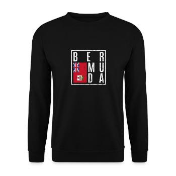 Bermuda - Unisex Pullover - Schwarz - Vorne - Alina (178cm) & Michal (187cm)