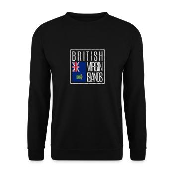 Îles Vierges britanniques - Sweat-shirt Unisexe - noir - Devant - Alina (178cm) & Michal (187cm)