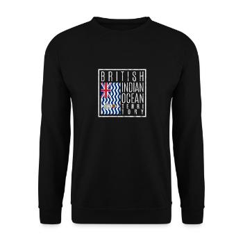 British Indian Ocean Territory - Unisex Sweatshirt - black - Front - Alina (178cm) & Michal (187cm)