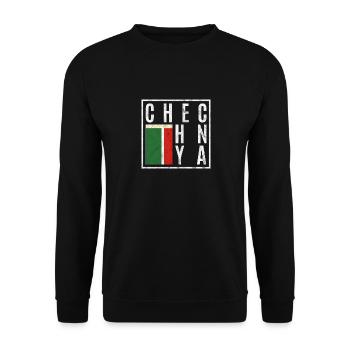 Tschetschenien - Unisex Pullover - Schwarz - Vorne - Alina (178cm) & Michal (187cm)