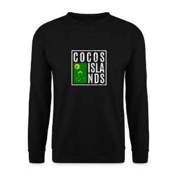 Îles Cocos - Sweat-shirt Unisexe - noir - Devant - Alina (178cm) & Michal (187cm)