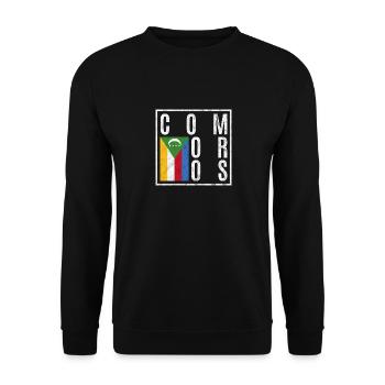 Comoros - Unisex Sweatshirt - black - Front - Alina (178cm) & Michal (187cm)