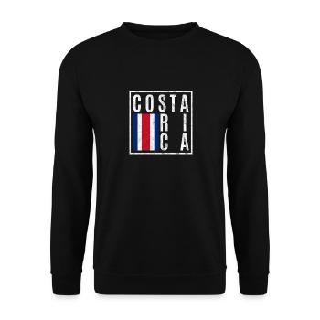 Costa Rica - Unisex Pullover - Schwarz - Vorne - Alina (178cm) & Michal (187cm)