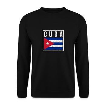 Kuba - Unisex Pullover - Schwarz - Vorne - Alina (178cm) & Michal (187cm)
