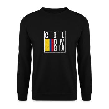 Kolumbien - Unisex Pullover - Schwarz - Vorne - Alina (178cm) & Michal (187cm)