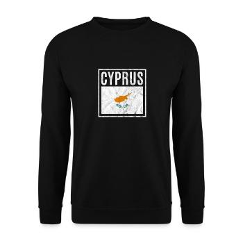 Zypern - Unisex Pullover - Schwarz - Vorne - Alina (178cm) & Michal (187cm)