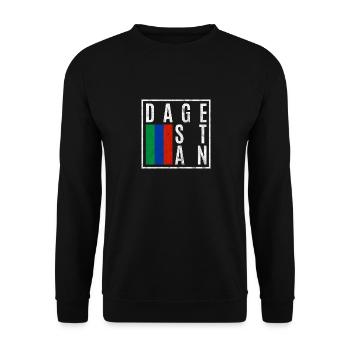 Daguestan - Sweat-shirt Unisexe - noir - Devant - Alina (178cm) & Michal (187cm)