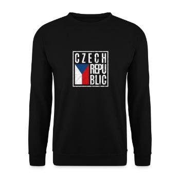 Tschechische Republik - Unisex Pullover - Schwarz - Vorne - Alina (178cm) & Michal (187cm)