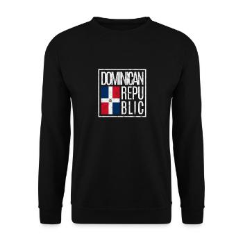 Dominican Republic - Unisex Sweatshirt - black - Front - Alina (178cm) & Michal (187cm)
