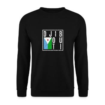 Dschibuti - Unisex Pullover - Schwarz - Vorne - Alina (178cm) & Michal (187cm)