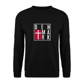 Denmark - Unisex Sweatshirt - black - Front - Alina (178cm) & Michal (187cm)
