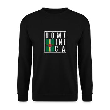 Dominica - Unisex Sweatshirt - black - Front - Alina (178cm) & Michal (187cm)