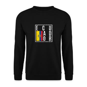 Ecuador - Unisex Pullover - Schwarz - Vorne - Alina (178cm) & Michal (187cm)