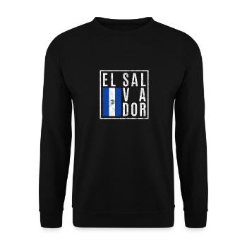 El Salvador - Unisex Sweatshirt - black - Front - Alina (178cm) & Michal (187cm)